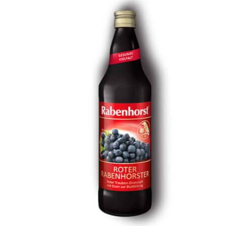 Rabenhorst Sok grožđe obogaćen željezom (glukonat), Organski, 750ml