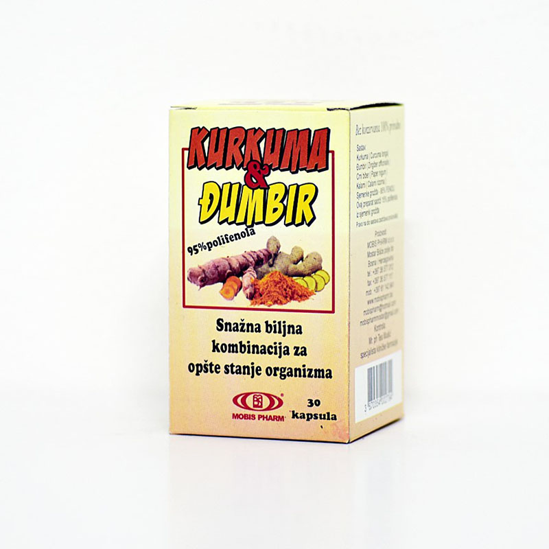 Kurkuma & Đumbir biljne kapsule A30